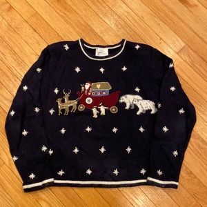 Christopher and Banks Christmas sweater. Size medium